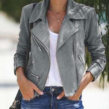 LM | Jacket with zipper for women