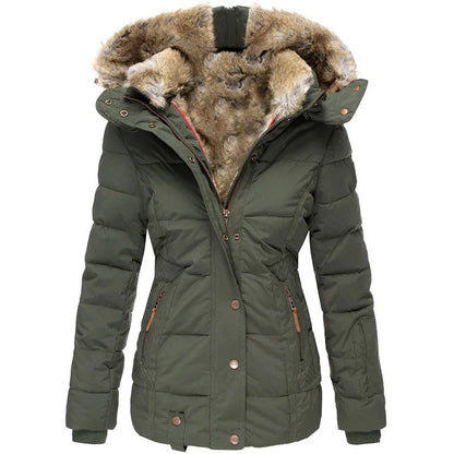 LM | Jacket for women with collar and fur