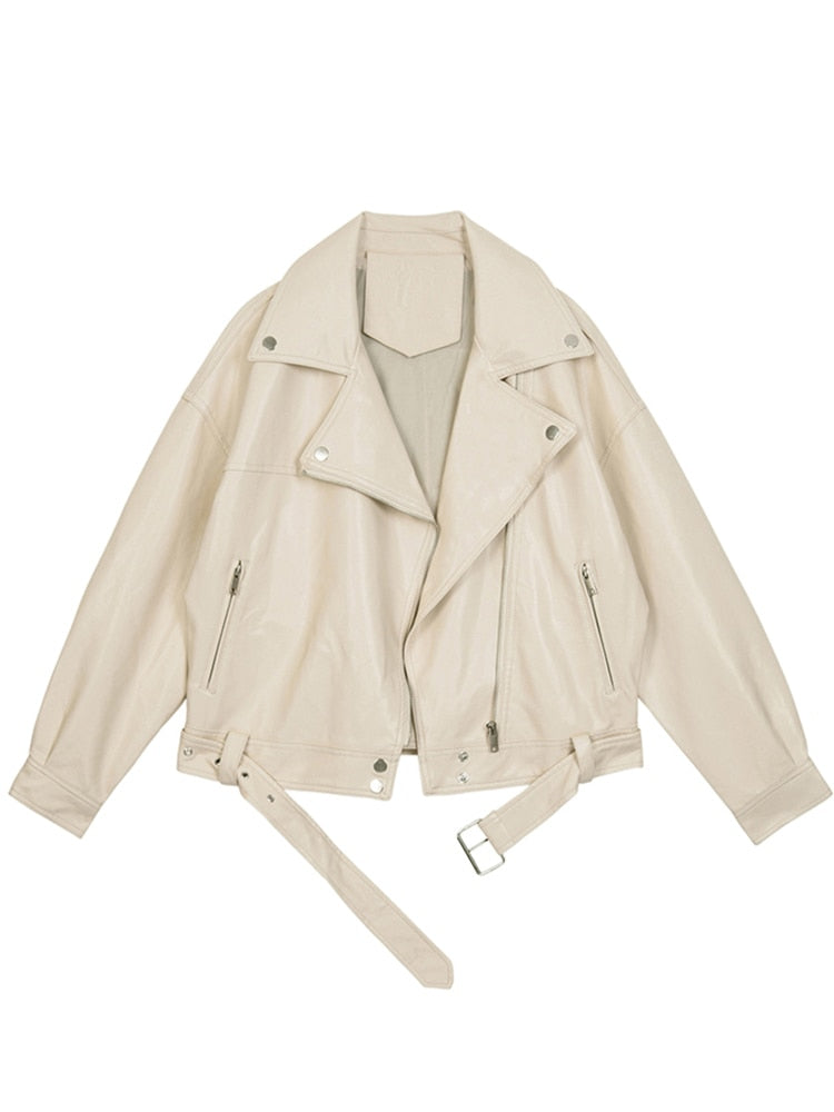 LM | Oversized leather jacket