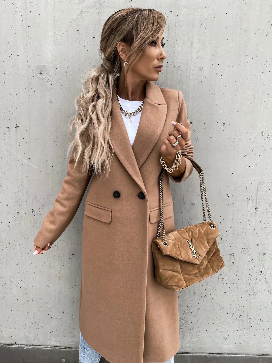 LM | elegant warm ladies coat