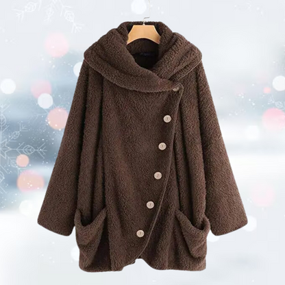 LM | Comfortable jacket with buttons for women