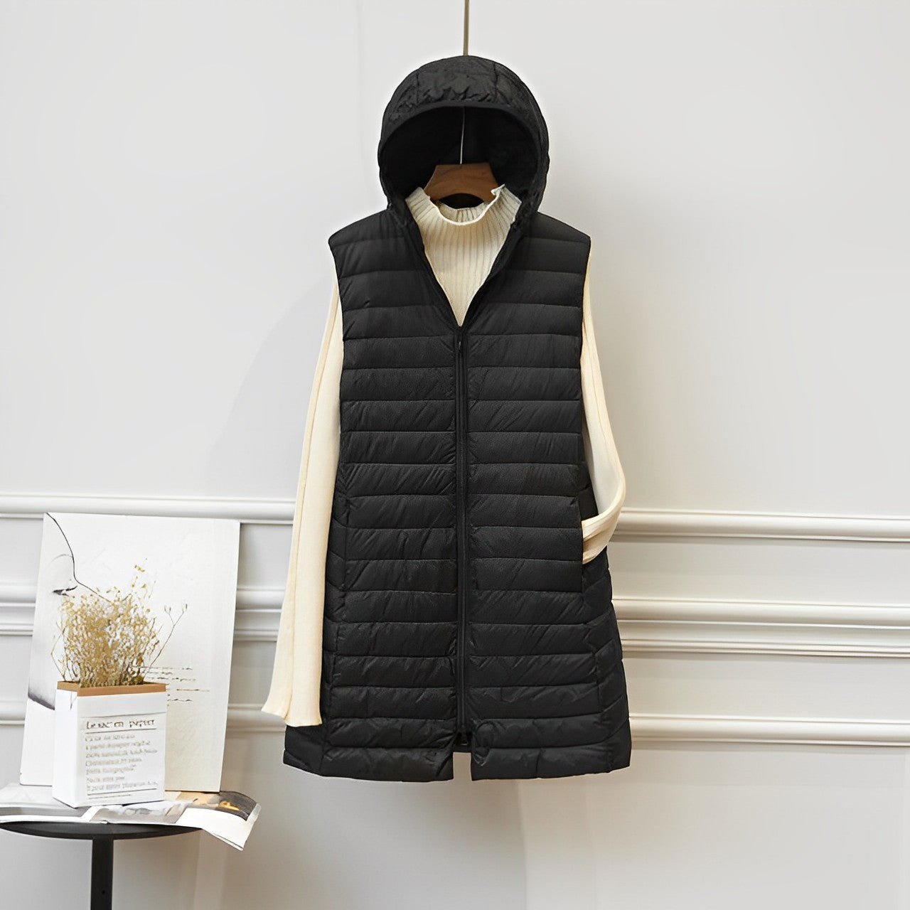 LM | Sleeveless long jacket