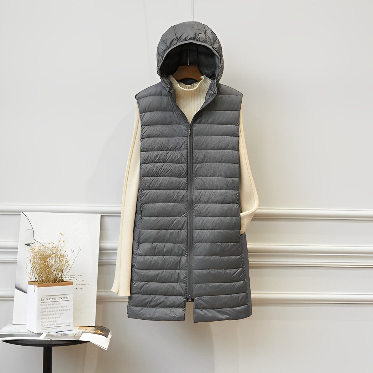LM | Sleeveless long jacket