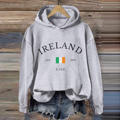 Comstylish Ireland Art Patterns Vintage Casual Hoodie
