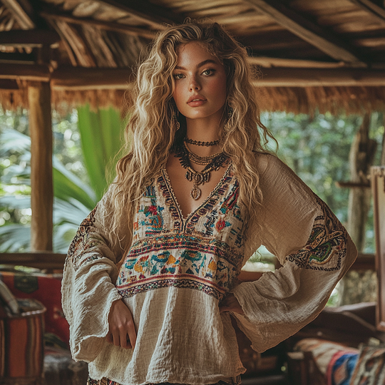 Timeless Vintage Style Blouse