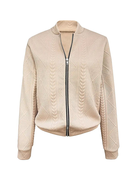 LM | Structured sweater with zipper
