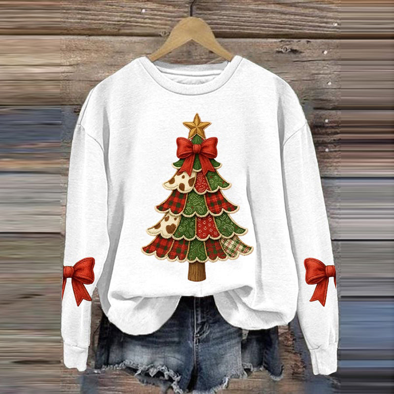 Comstylish Women's Merry Christmas Print Sweatshirt