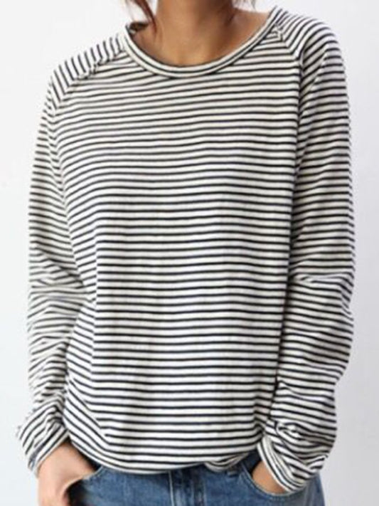 LM | Striped long-sleeved top
