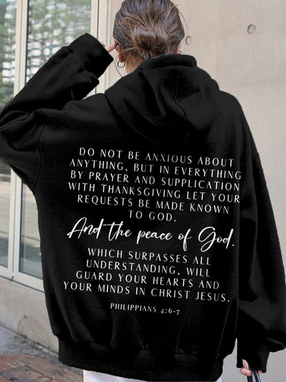 Comstylish Do Not Be Anxious About Anything Comfy Hoodie