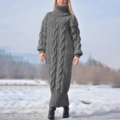 LM | Loose, twisted knit turtleneck sweater 2024