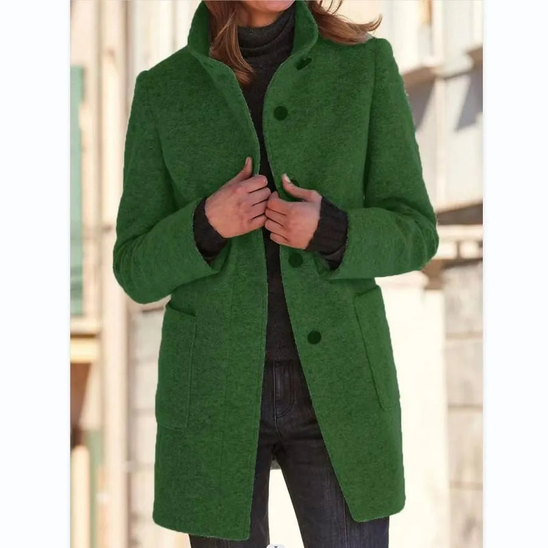 LM | Fashionable wool jacket with buttons