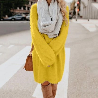LM | Knitted mini dress with sweater style