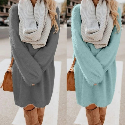 LM | Knitted mini dress with sweater style