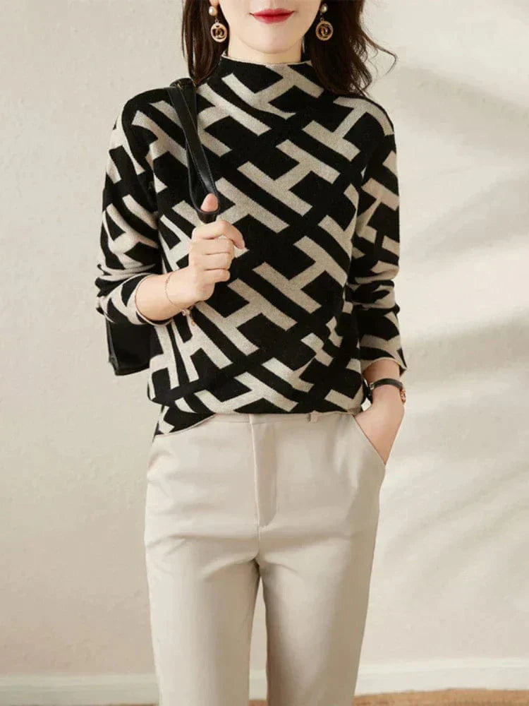 LM | Checked sweater for women