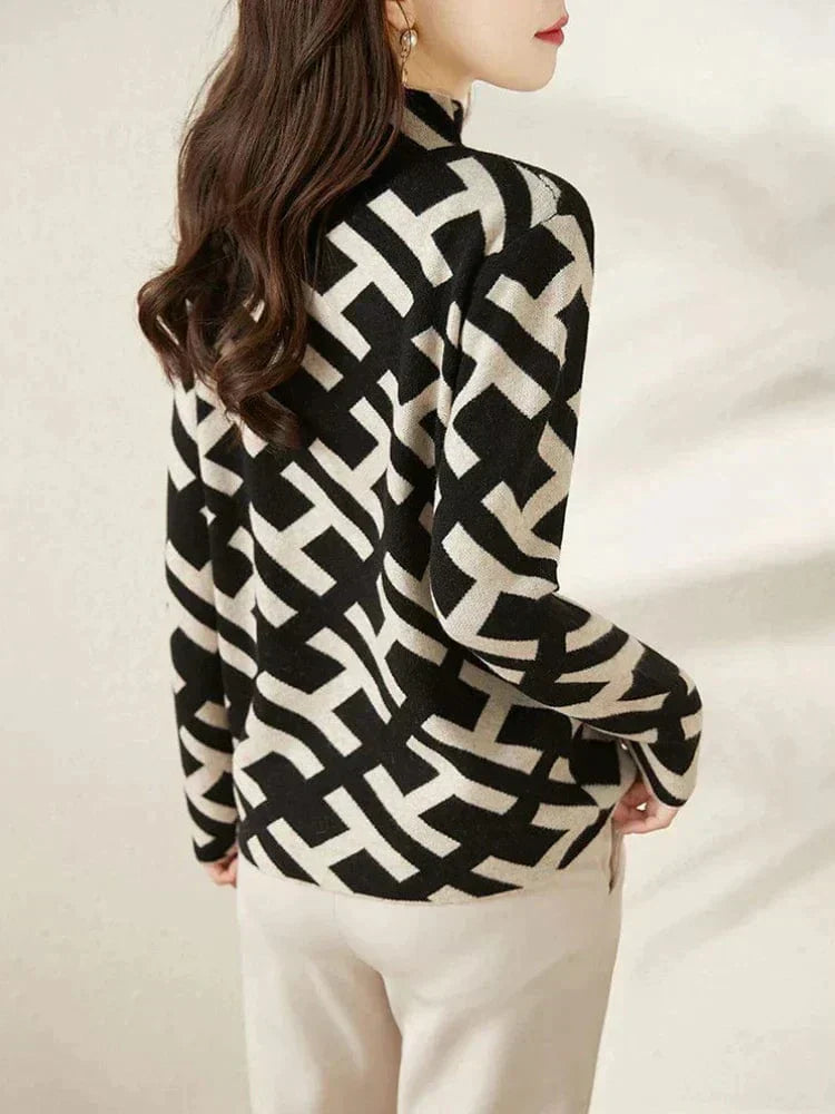 LM | Checked sweater for women
