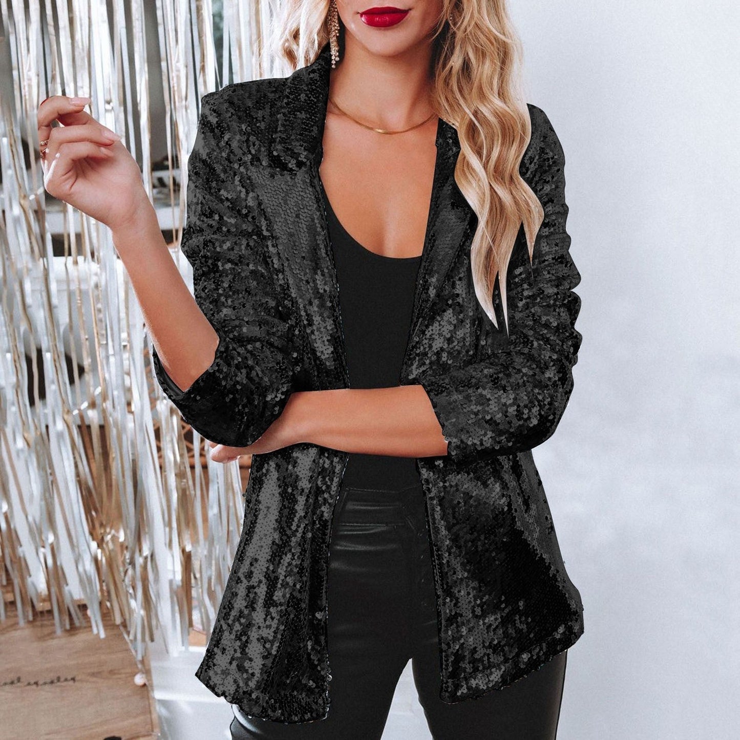 LM | Sequin blazer for women