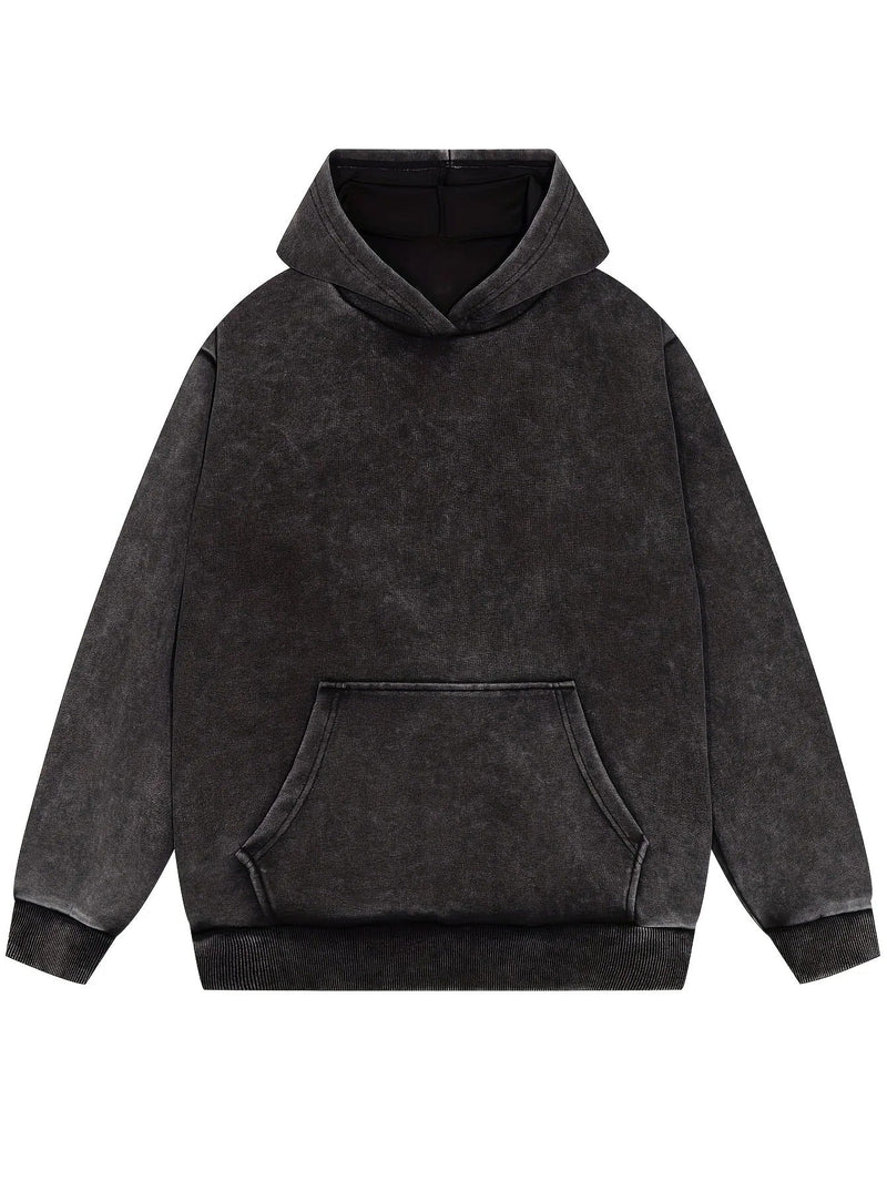 LM | Denim pullover hoodie