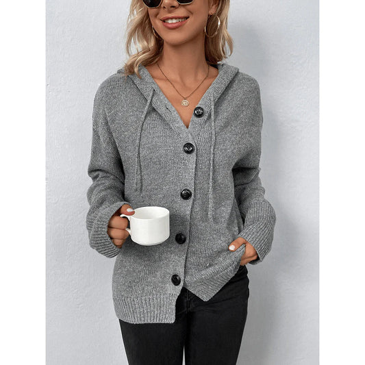 LM | Down long sleeve sweater with hood