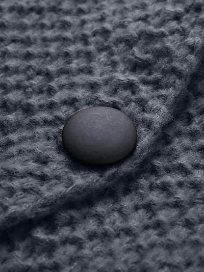LM | Cardigan with hood in chunky knit