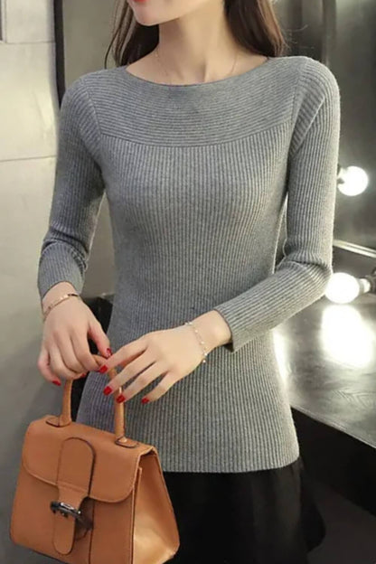 LM | Korean Solid Sweater