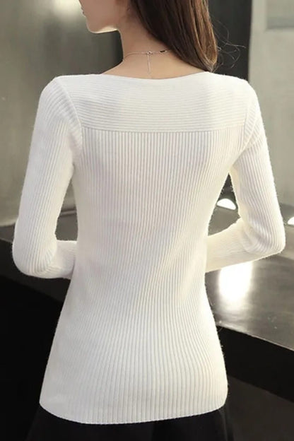 LM | Korean Solid Sweater