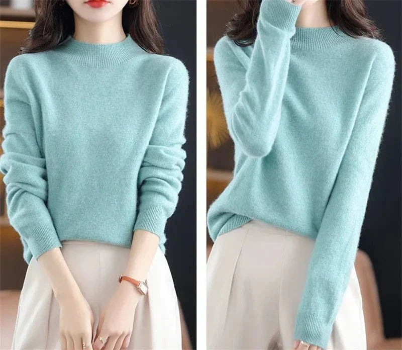LM | Soft knitted sweater with turtleneck