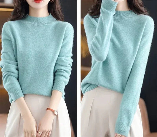 LM | Soft knitted sweater with turtleneck