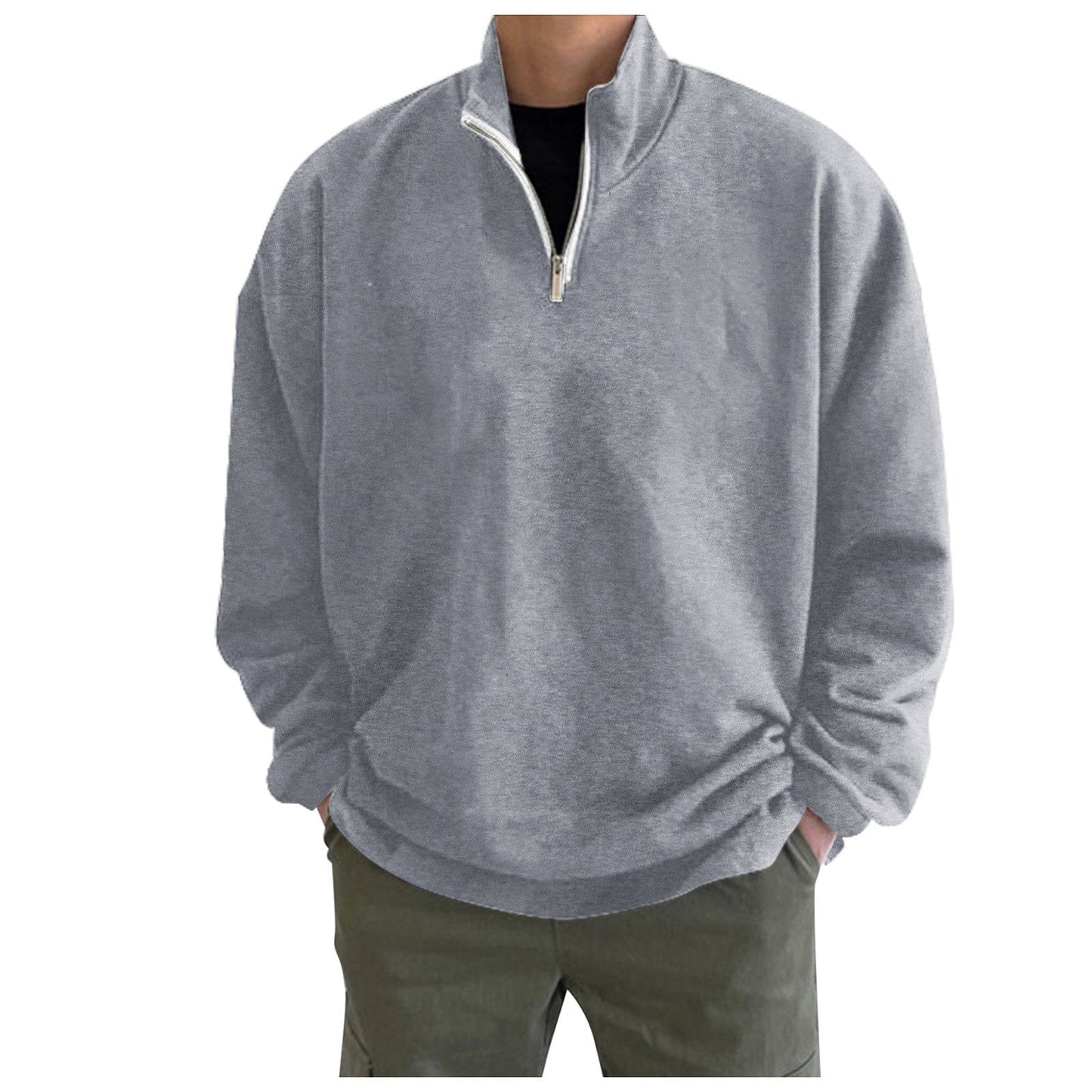 LM | Plain hoodless sweater