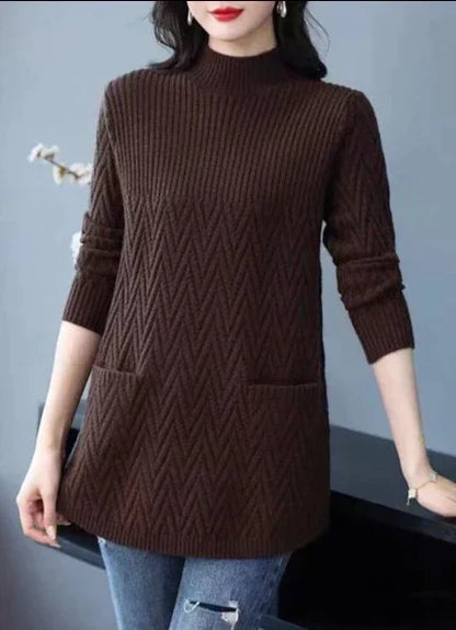 LM | Women's sweater with high collar