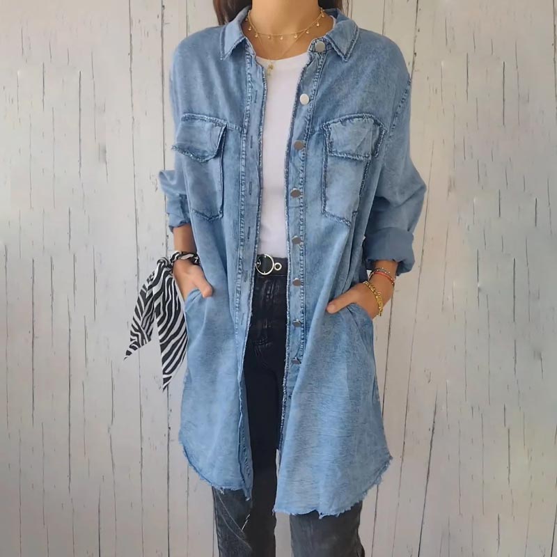 LM | Classic long jacket for women