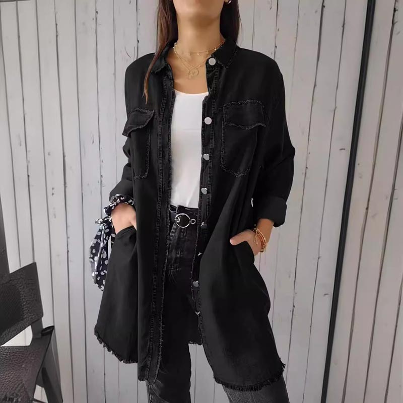 LM | Classic long jacket for women