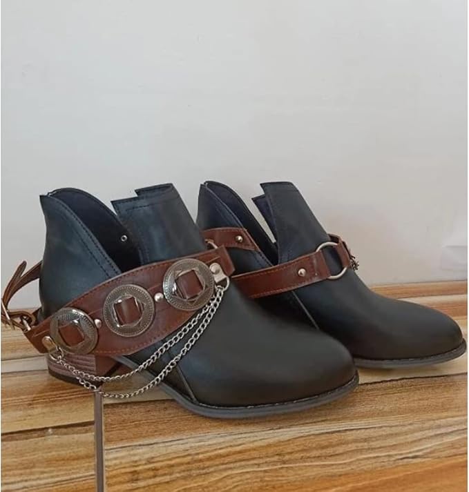 LM | Chunky Mid Heel Vintage Shoes